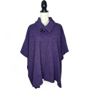 Studio Donegal Handwoven Irish Wool Tweed Cape Cloak Made in Ireland